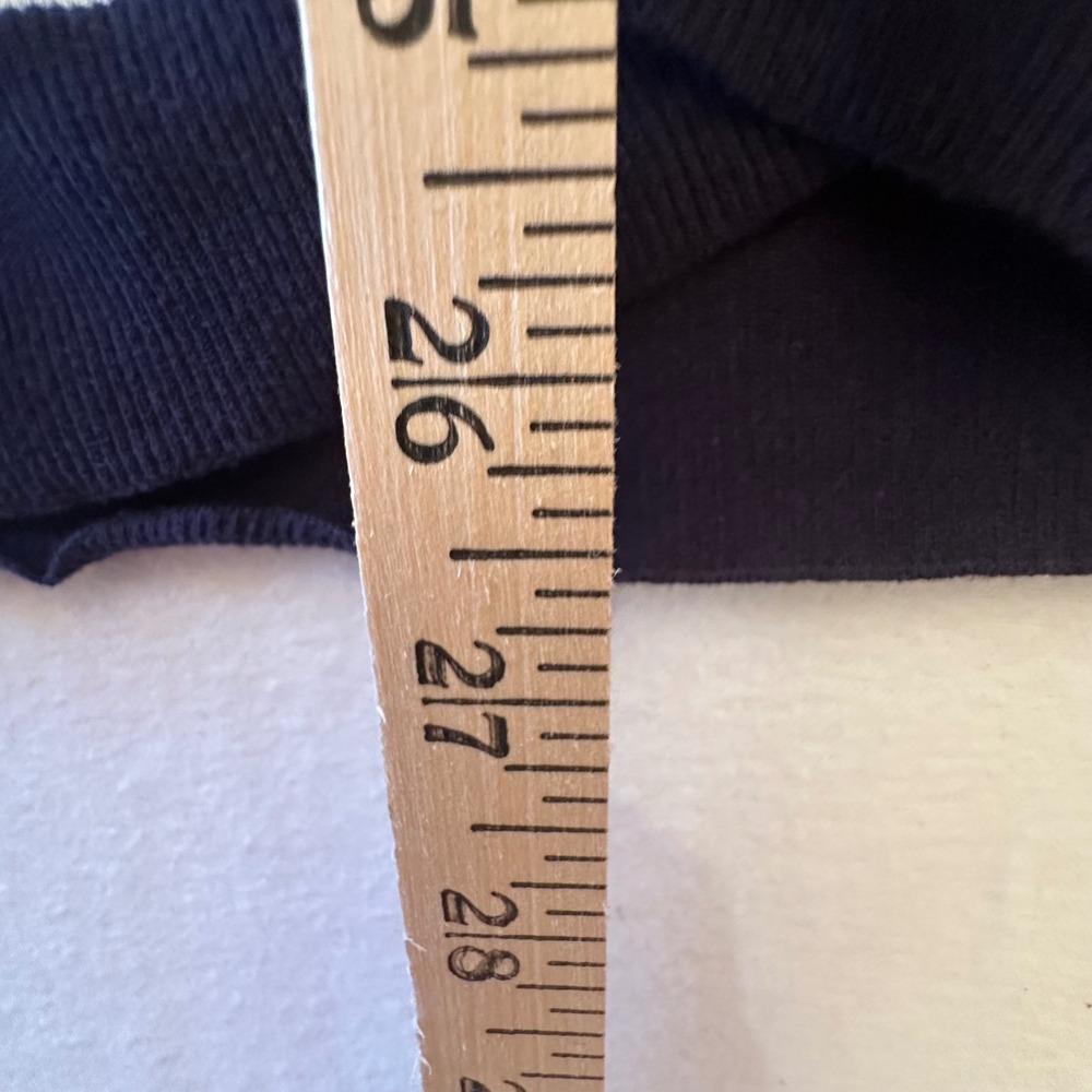 Banana Republic Womens XL Cardigan Striped V-Neck Button Front 3/4 Sleeve Navy - Picture 3 of 6